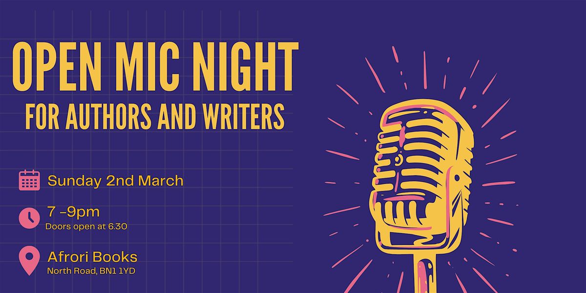 Authors and Writers Open Mic