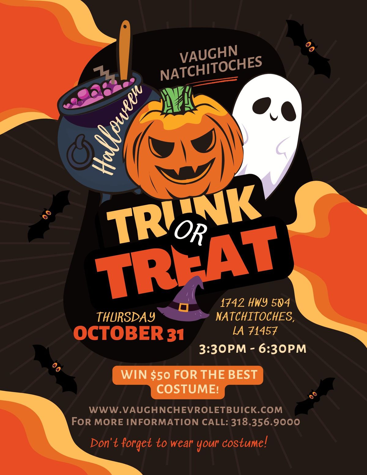 2nd Annual Trunk or Treat Vaughn Natchitoches 