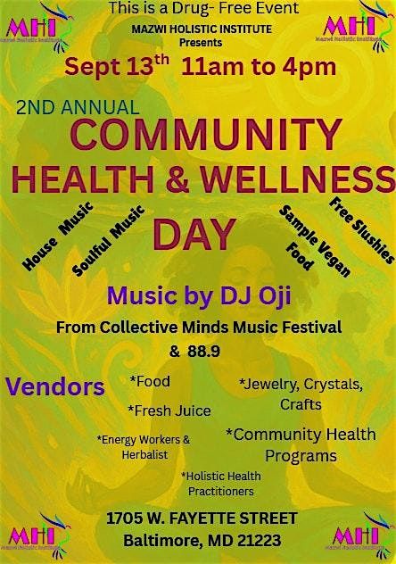 MHI's  2nd Annual Community Health and Wellness Day