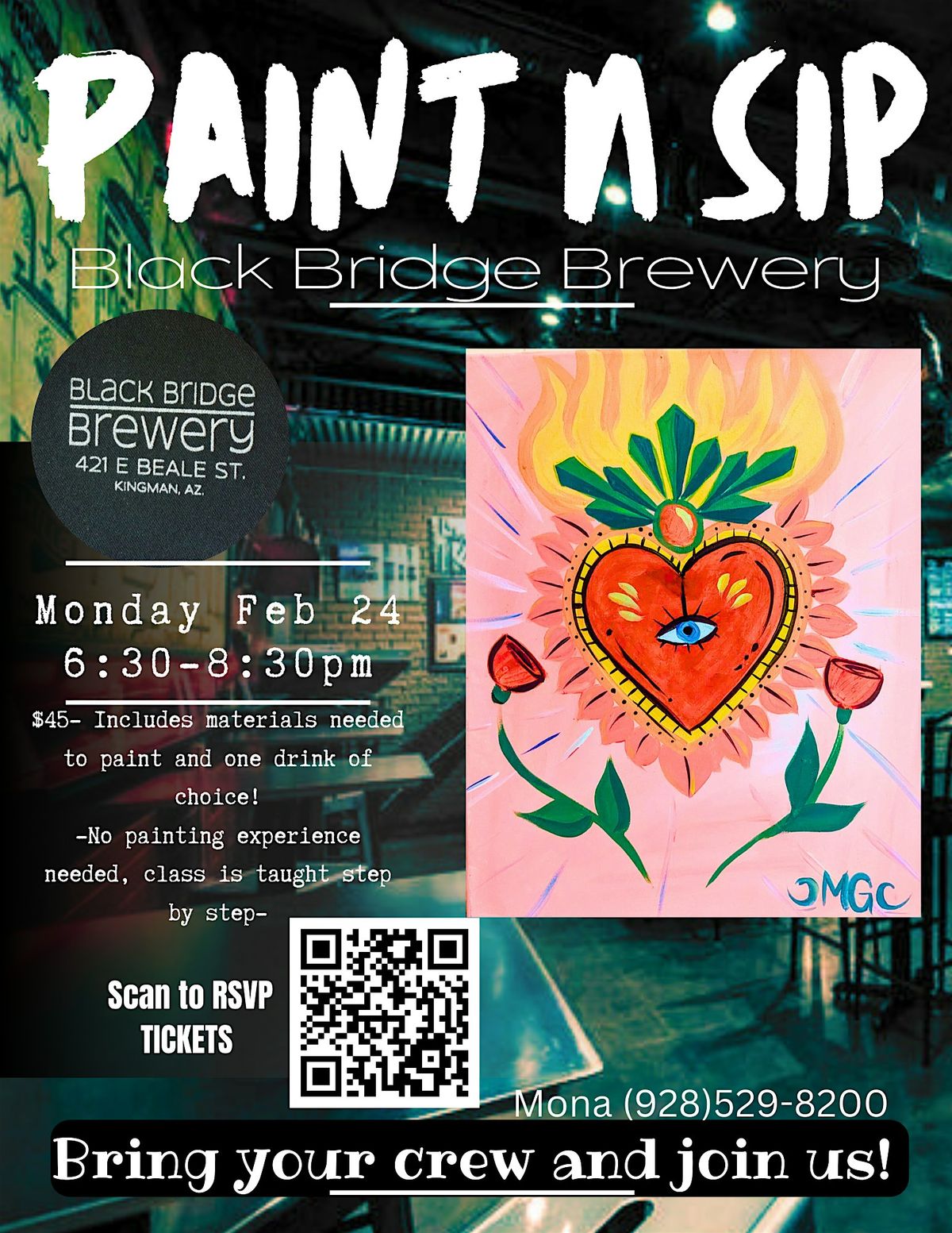 Paint N Sip @Black Bridge Brewery