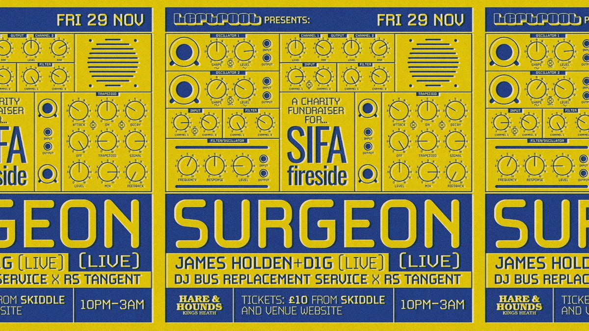 Surgeon + James Holden & D1G [Live] (SIFA Charity Fundraiser)