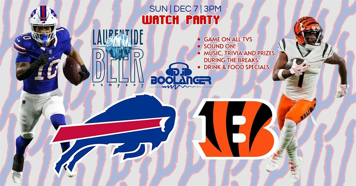 Buffalo Bills vs. Cincinnati Bengals Watch Party