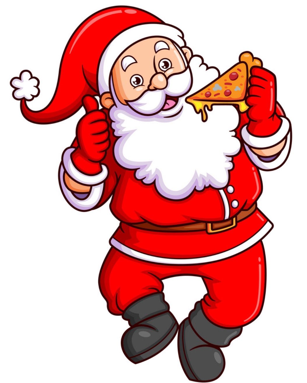 Pizza with Santa \ud83c\udf85\ud83c\udffc \ud83c\udf55 