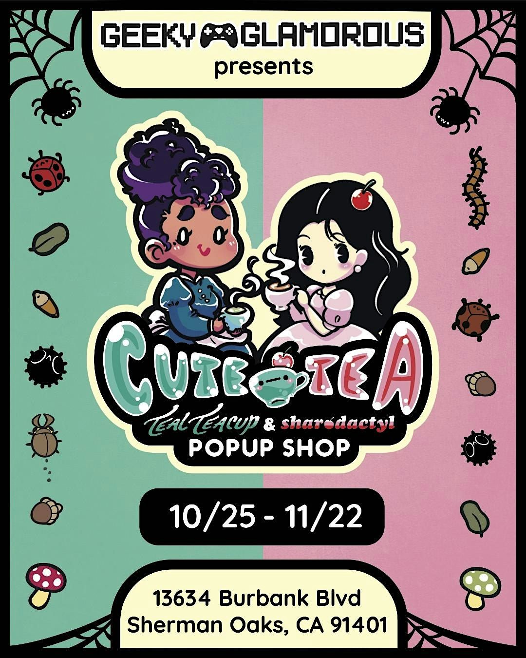 "Cute-Tea" a Kawaii Artist Pop-Up with TealTeacup & Sharodactyl