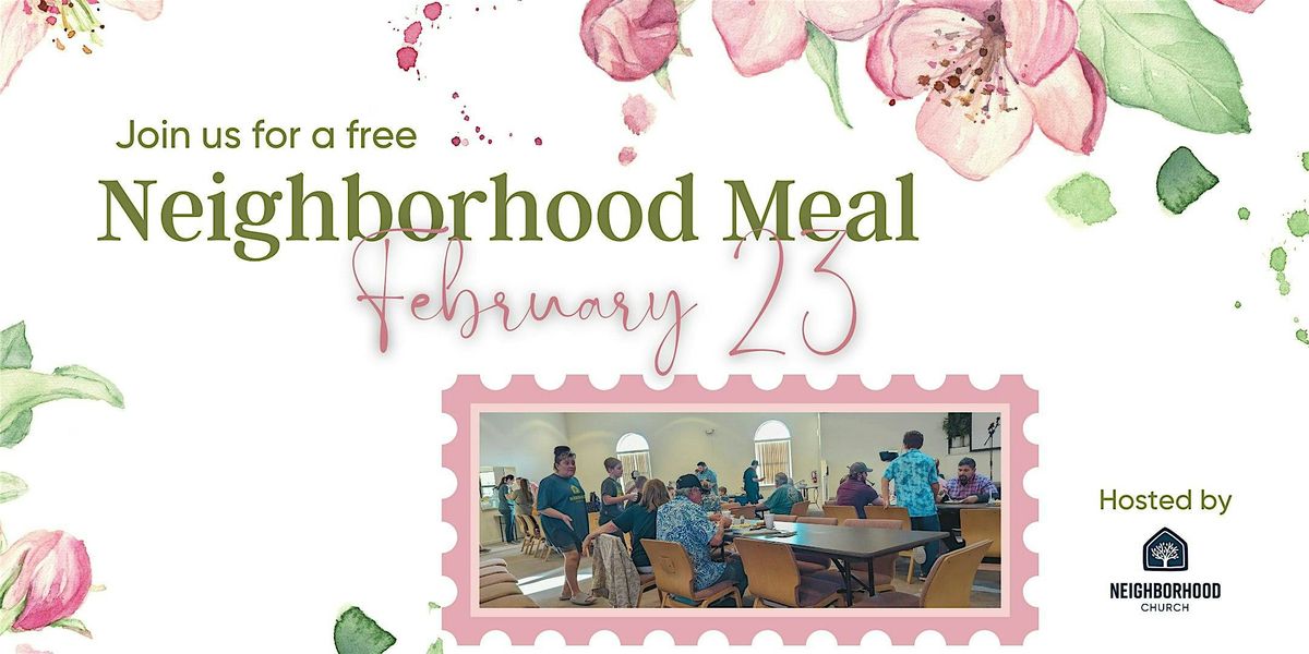 Free Neighborhood Meal