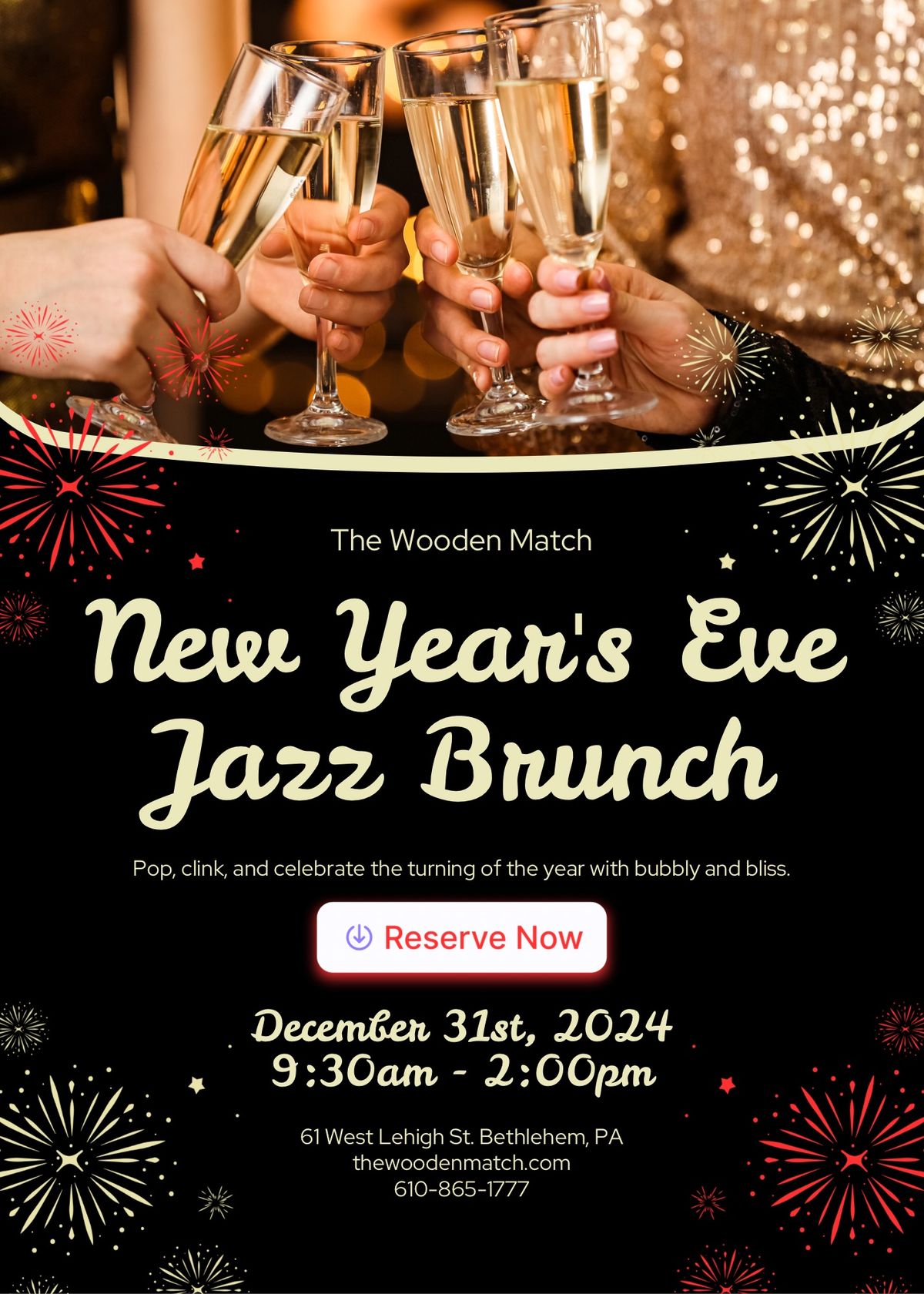 New Years Eve Jazz Brunch @ The Wooden Match