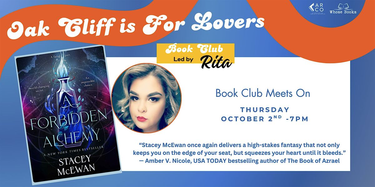 Oak Cliff Is For Lovers Book Club