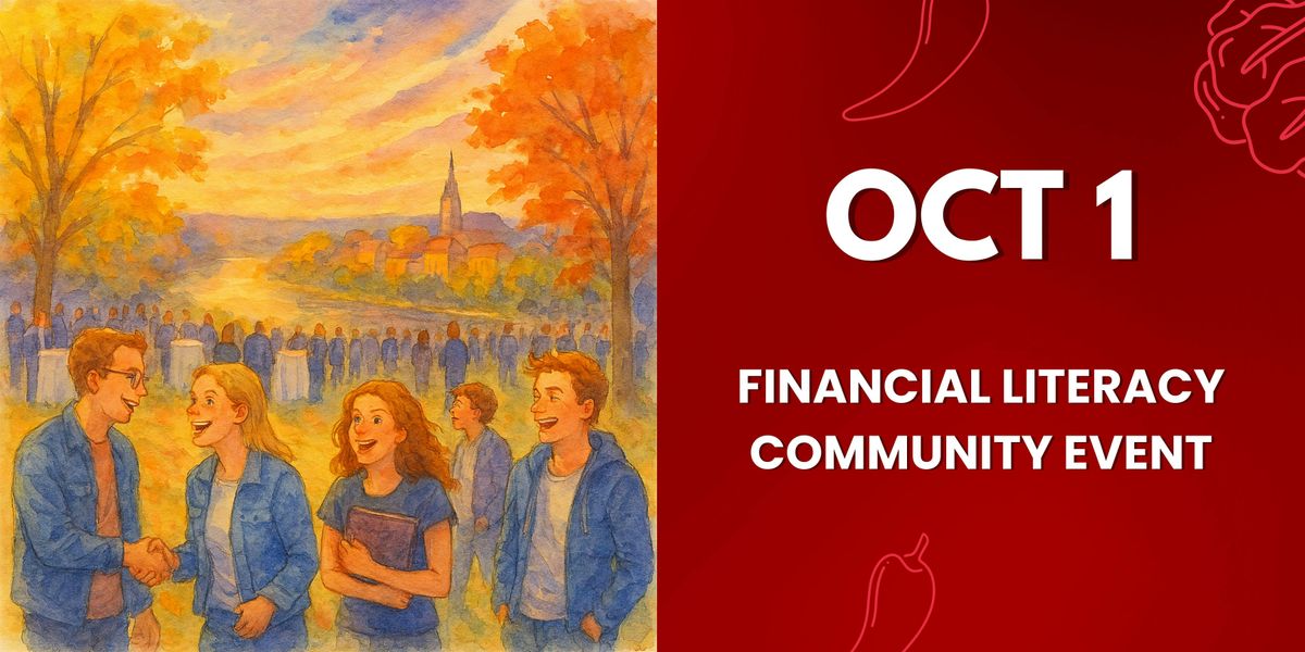 Oct1, WED, Empowering Financial Literacy Community Networking & Event