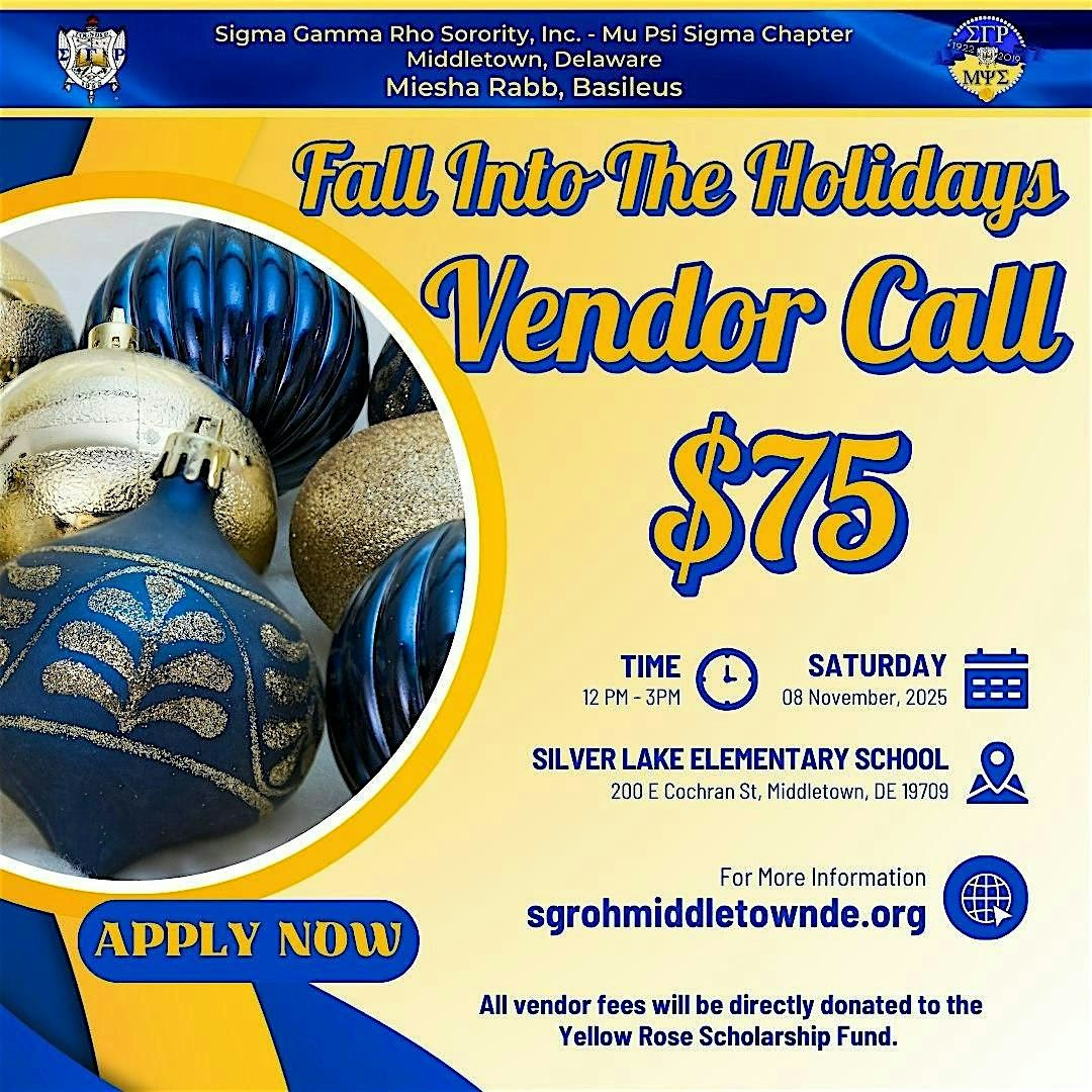 Fall Into The Holidays Vendor Call