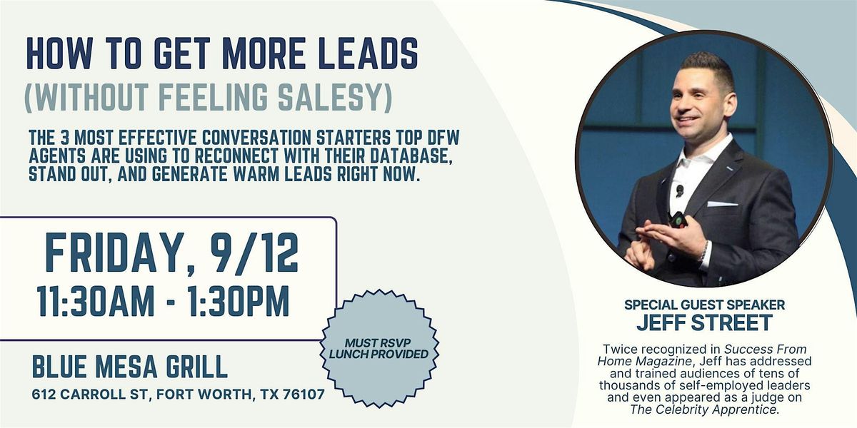How to Get More Leads Without Feeling Salesy (Lunch & Learn)