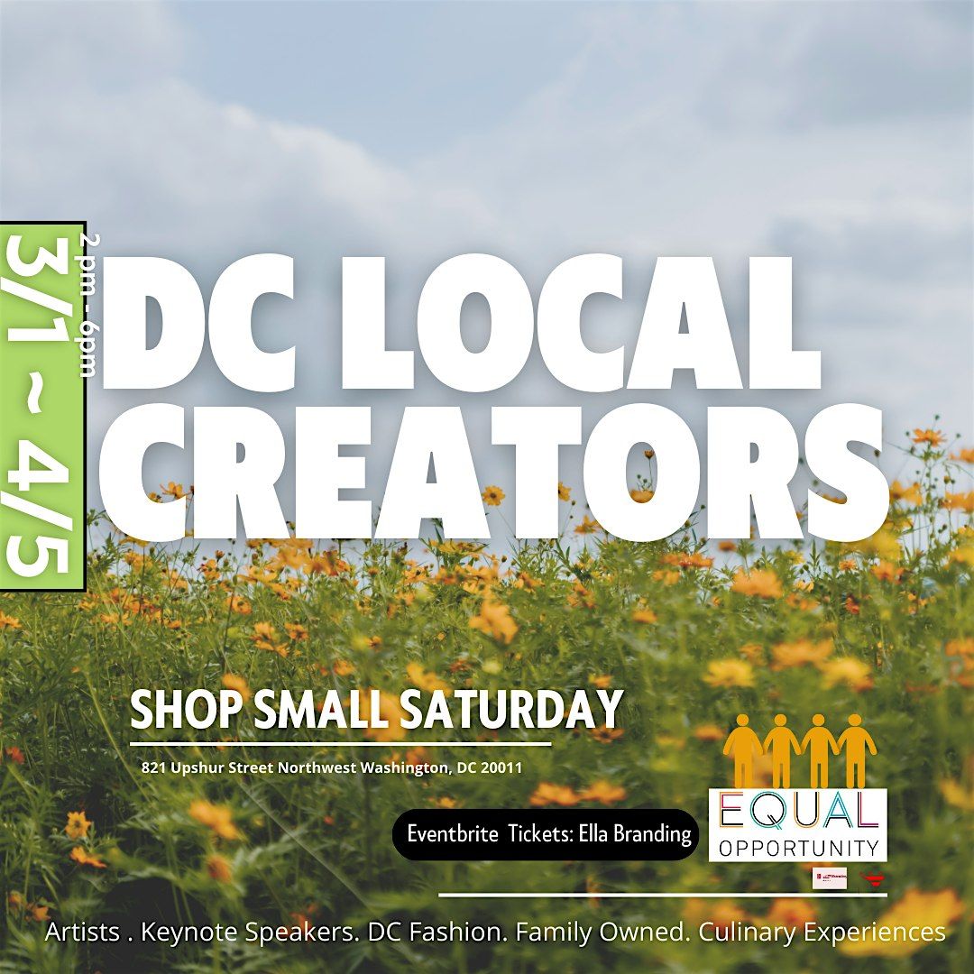 LOCAL CREATORS & ARTISTS - Shop Small Saturday