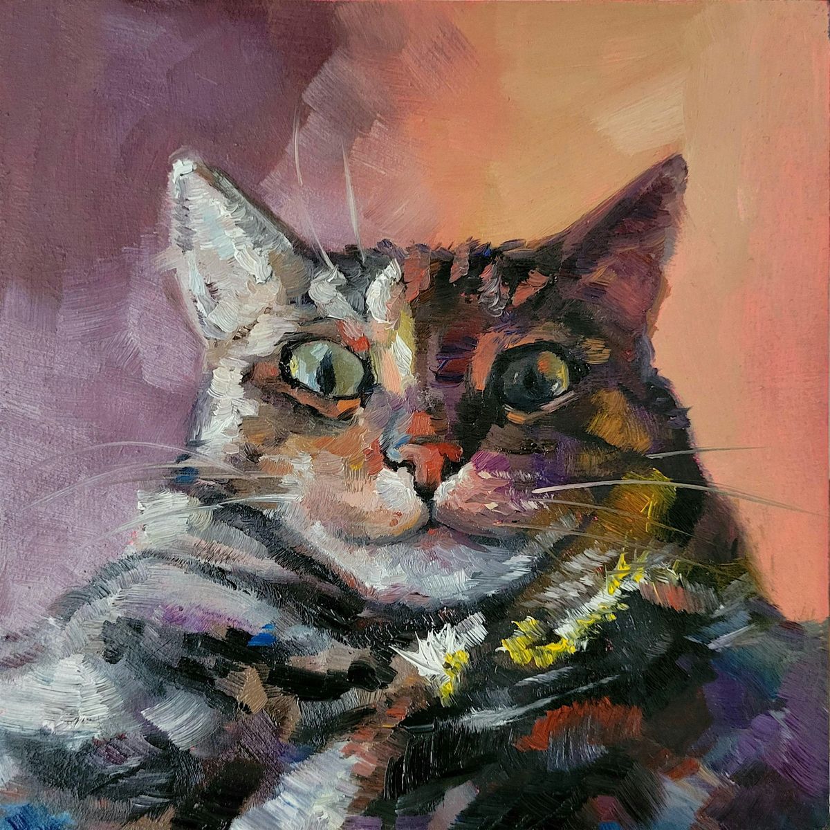 Pet Portrait Painting in Oil