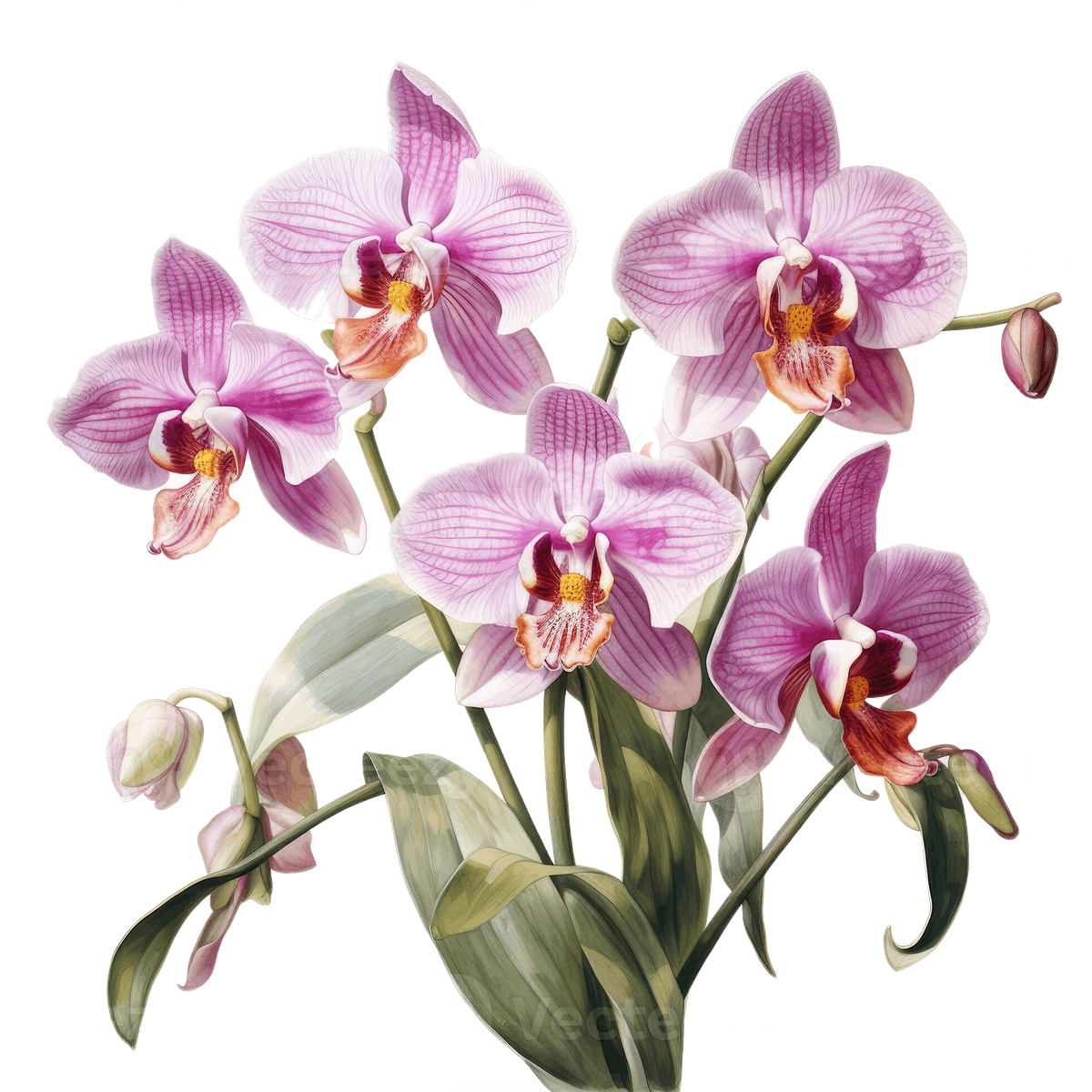 Orchids in Watercolor - Creativity and Paint the Beauty of Orchids