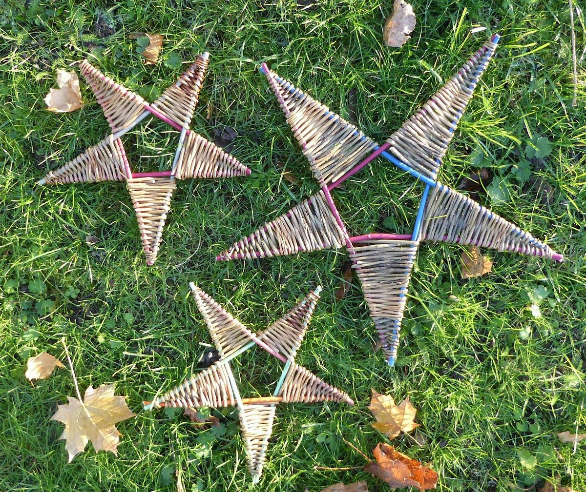 Christmas willow star workshop evening at the Design Chapel Southampton
