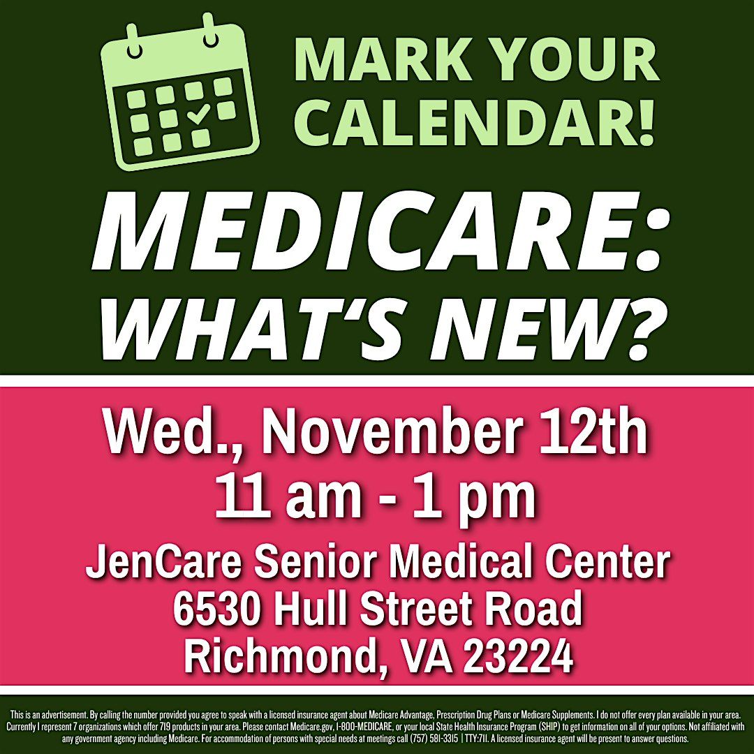 Medicare What's New!  Sales Seminar