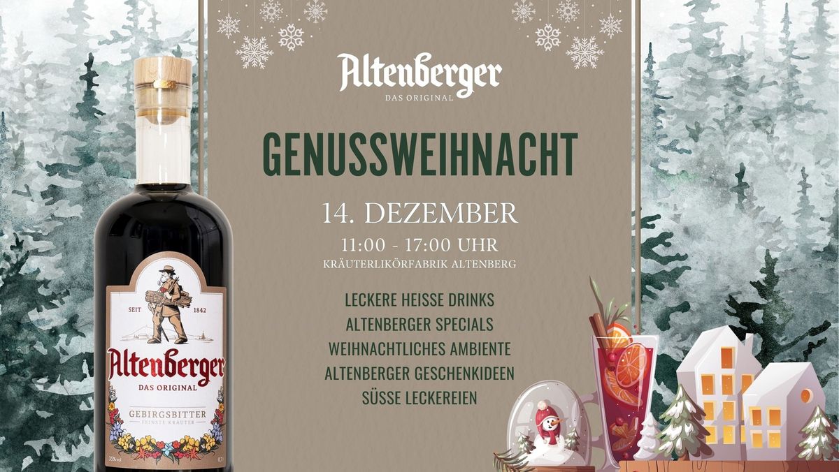 Altenberger Genussweihnacht 2024 - Kr\u00e4uterlik\u00f6rfabrik