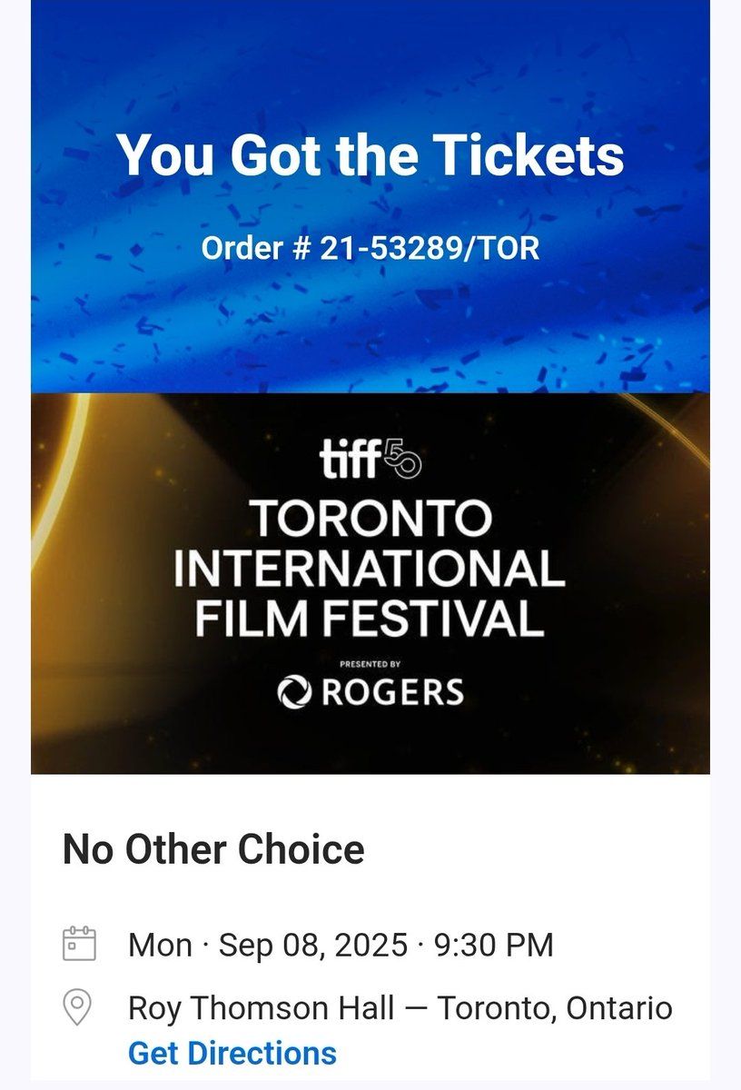 Toronto International Film Festival: No Other Choice