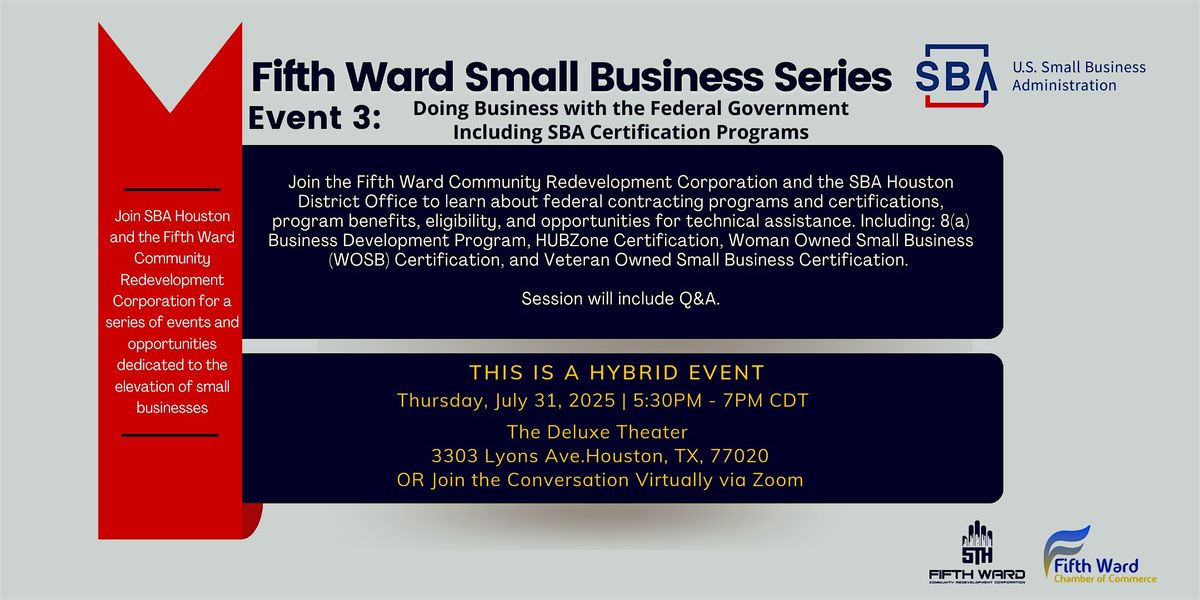 Doing Business with the Federal Government - HYBRID