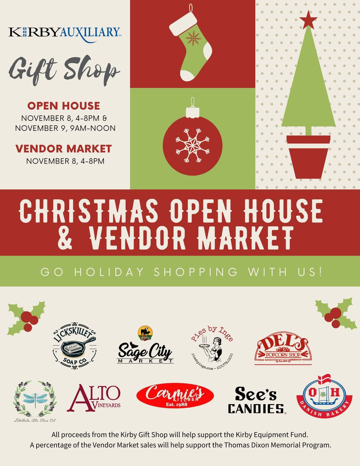 Kirby Auxiliary Gift Shop Christmas Open House