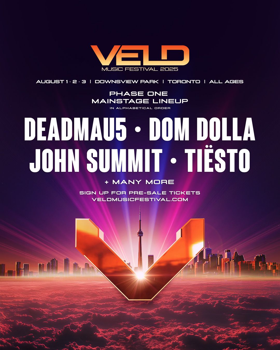 2025 Veld Music Festival - 3 Day Pass at Downsview Park