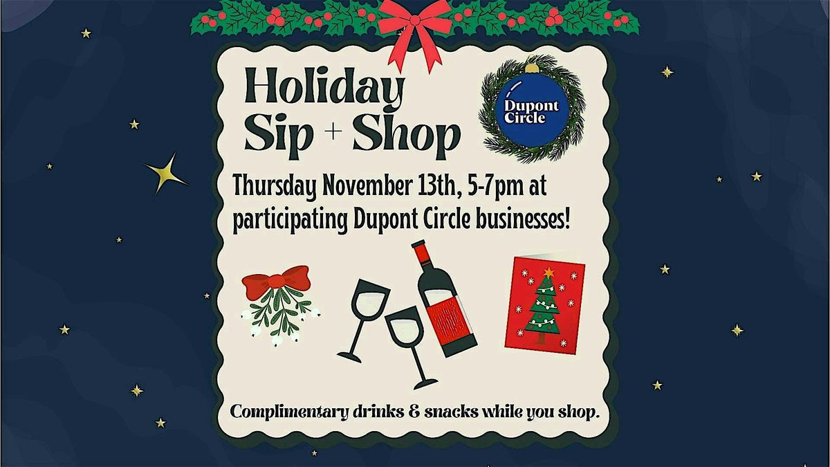 Dupont Circle Holiday Sip and Shop