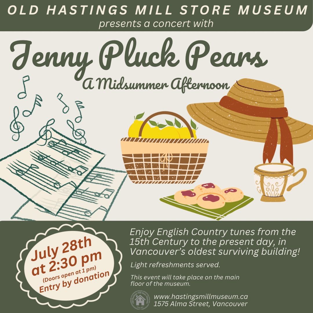 Jenny Pluck Pears Concert: A Midsummer Afternoon