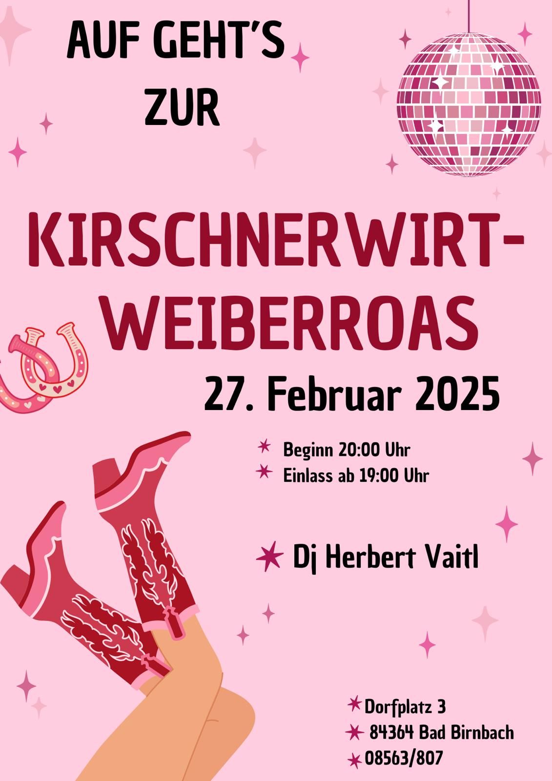 Weiberroas 2025 beim Kirschnerwirt zHirschbach