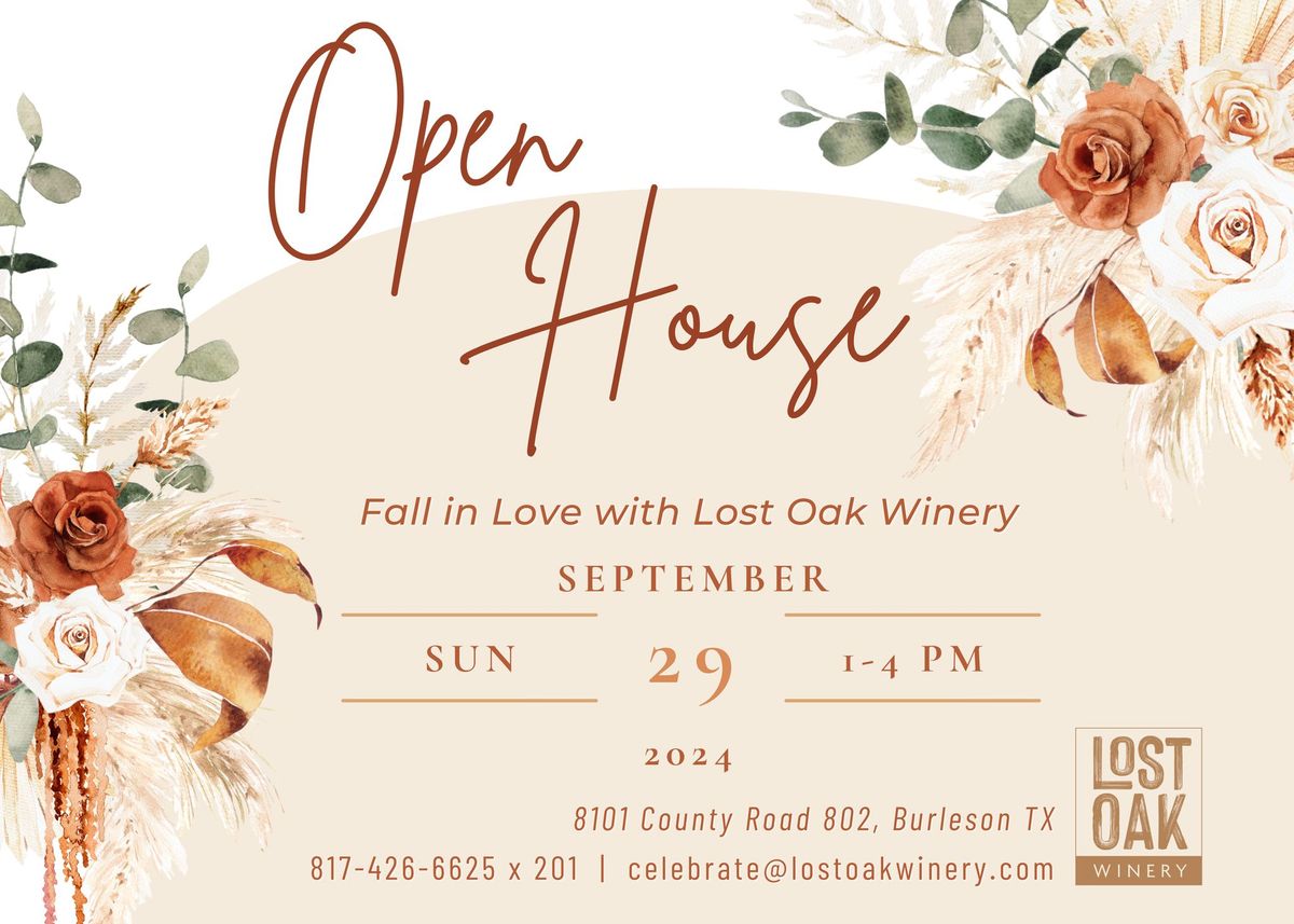 Fall in Love with Lost Oak Winery \u2013 Fall Open House