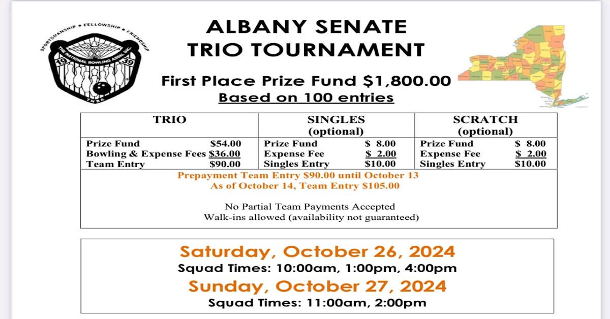 TNBA Albany Senate Trio Tournament