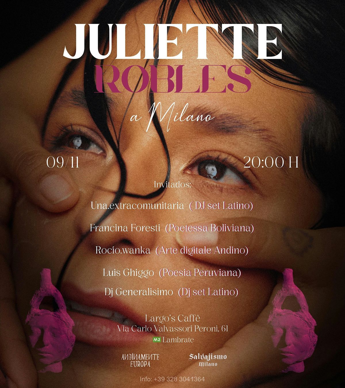 Juliette Robles a MIlano | Dj set Latino - Poesia - Arte digitale andino