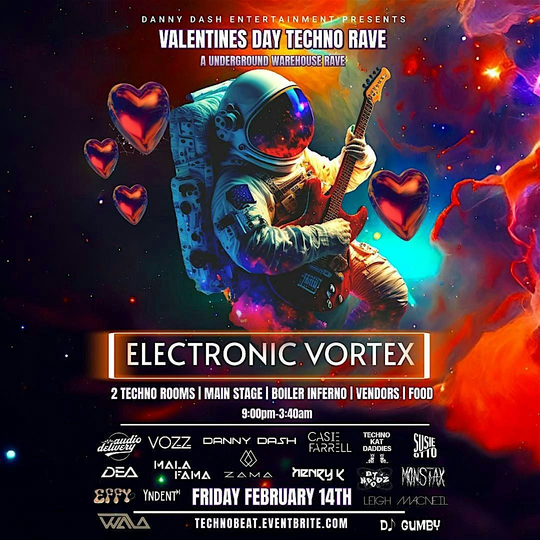 Electronic Vortex Valentines Day Rave