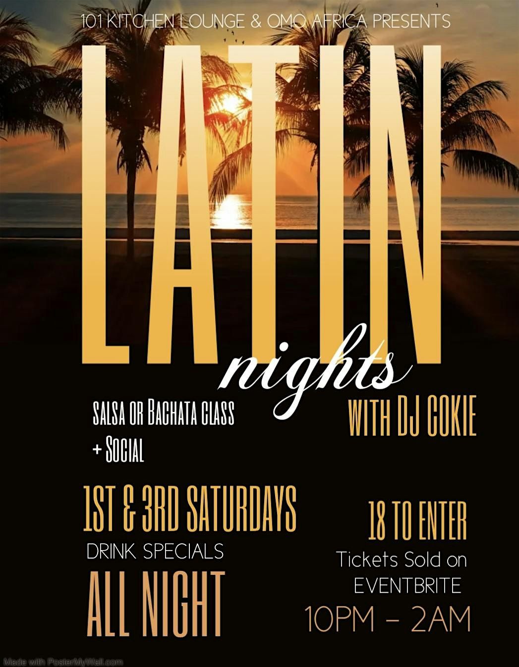 LATIN NIGHTS: 1ST & 3RD SATURDAYS - SALSA\/BACHATA CLASS AND DANCE SOCIAL