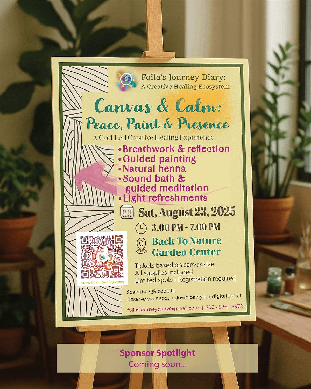 Canvas & Calm: Peace, Paint & Presence