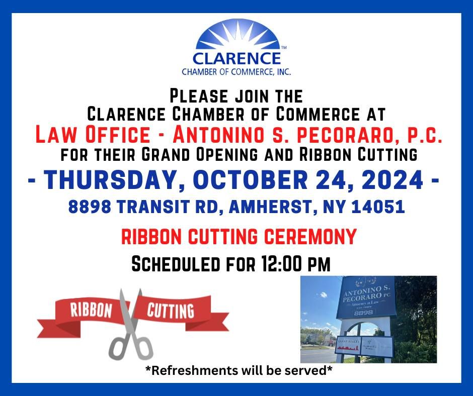 Grand Opening & Ribbon Cutting at the Law Office of Antonino S. Pecoraro, P.C.