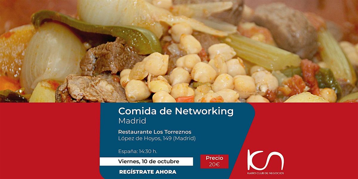 KCN Eat & Meet Comida de Networking Madrid - 10 de octubre