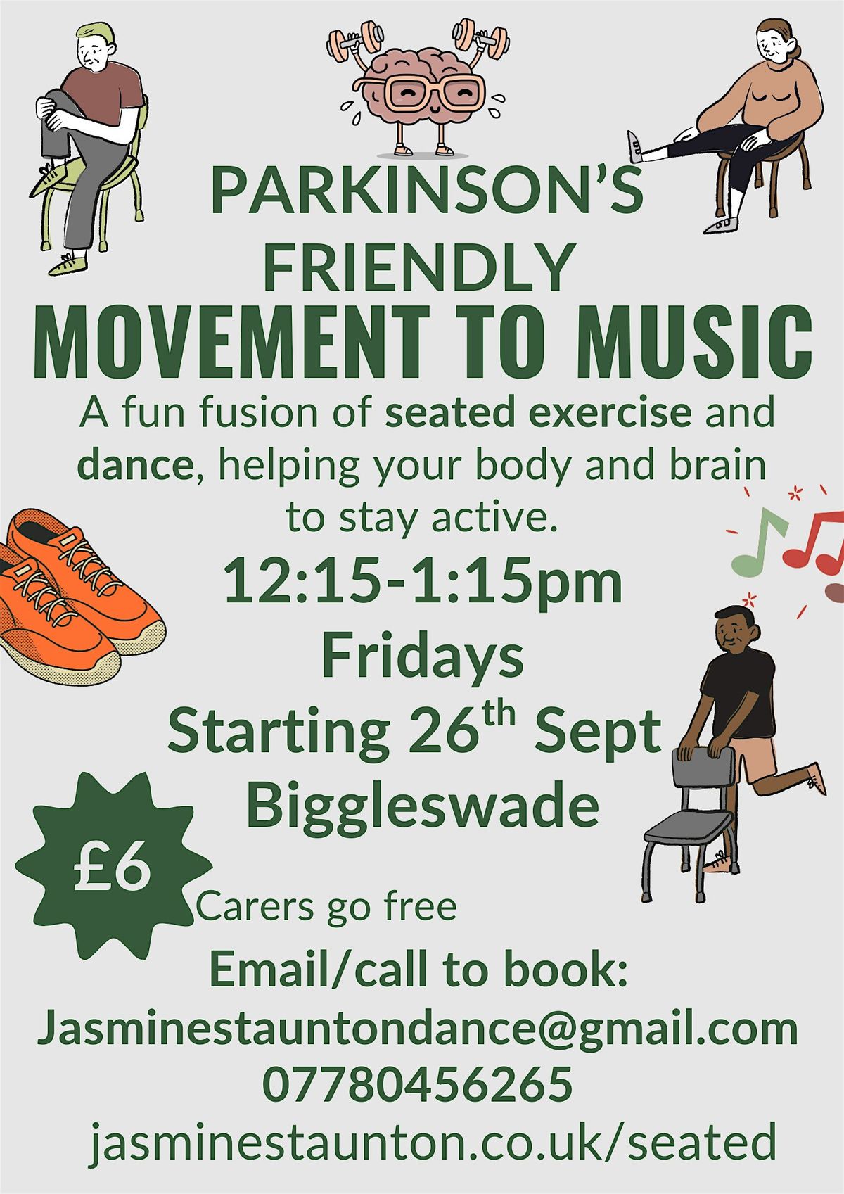 Parkinson's Friendly Movement to Music Class