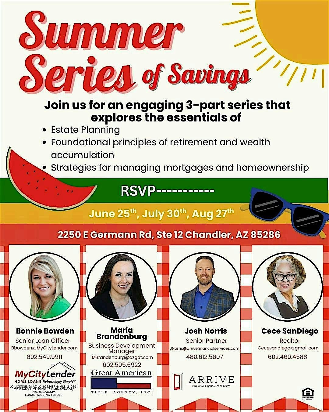 Summer Series of Savings