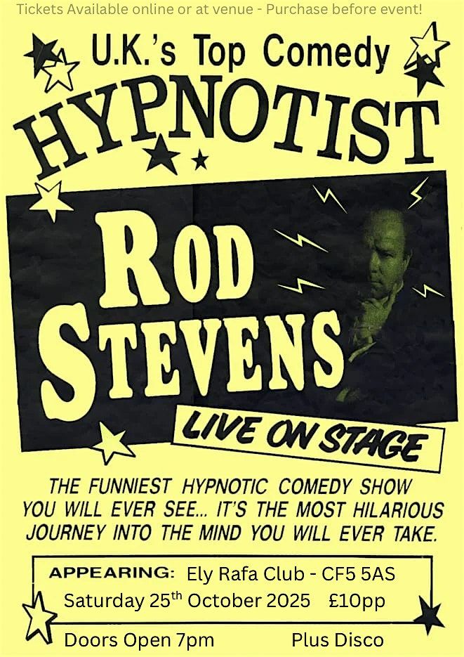 Hypnotist & Comedian Rod Steven\u2019s
