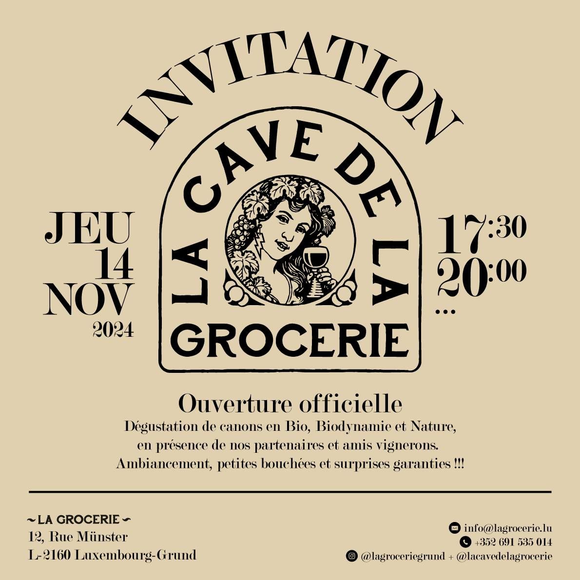 Ouverture Officielle de La Cave de la Grocerie