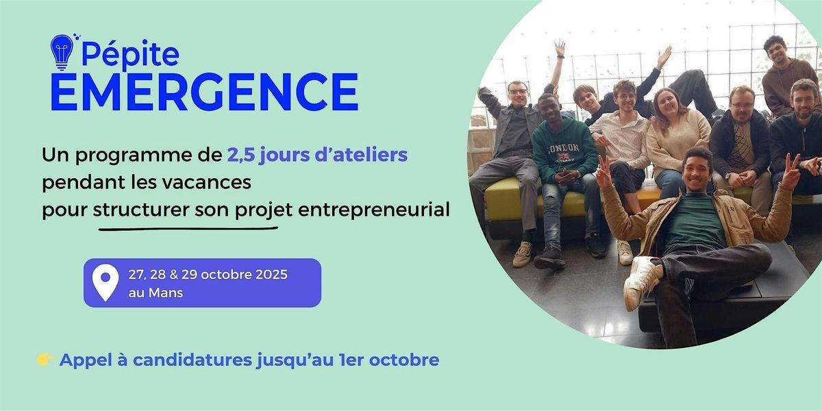 [Le Mans] Workshop Emergence les 27 - 28 - 29 octobre