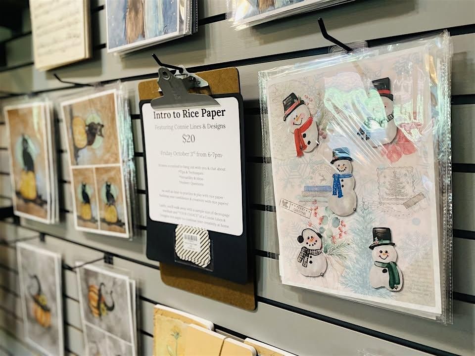 Intro to Rice Paper \u2022 Featuring Connie Lines & Designs