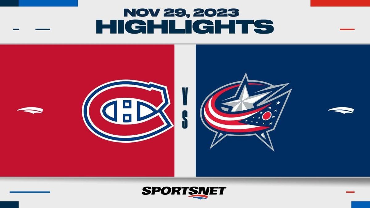 Columbus Blue Jackets at Montreal Canadiens