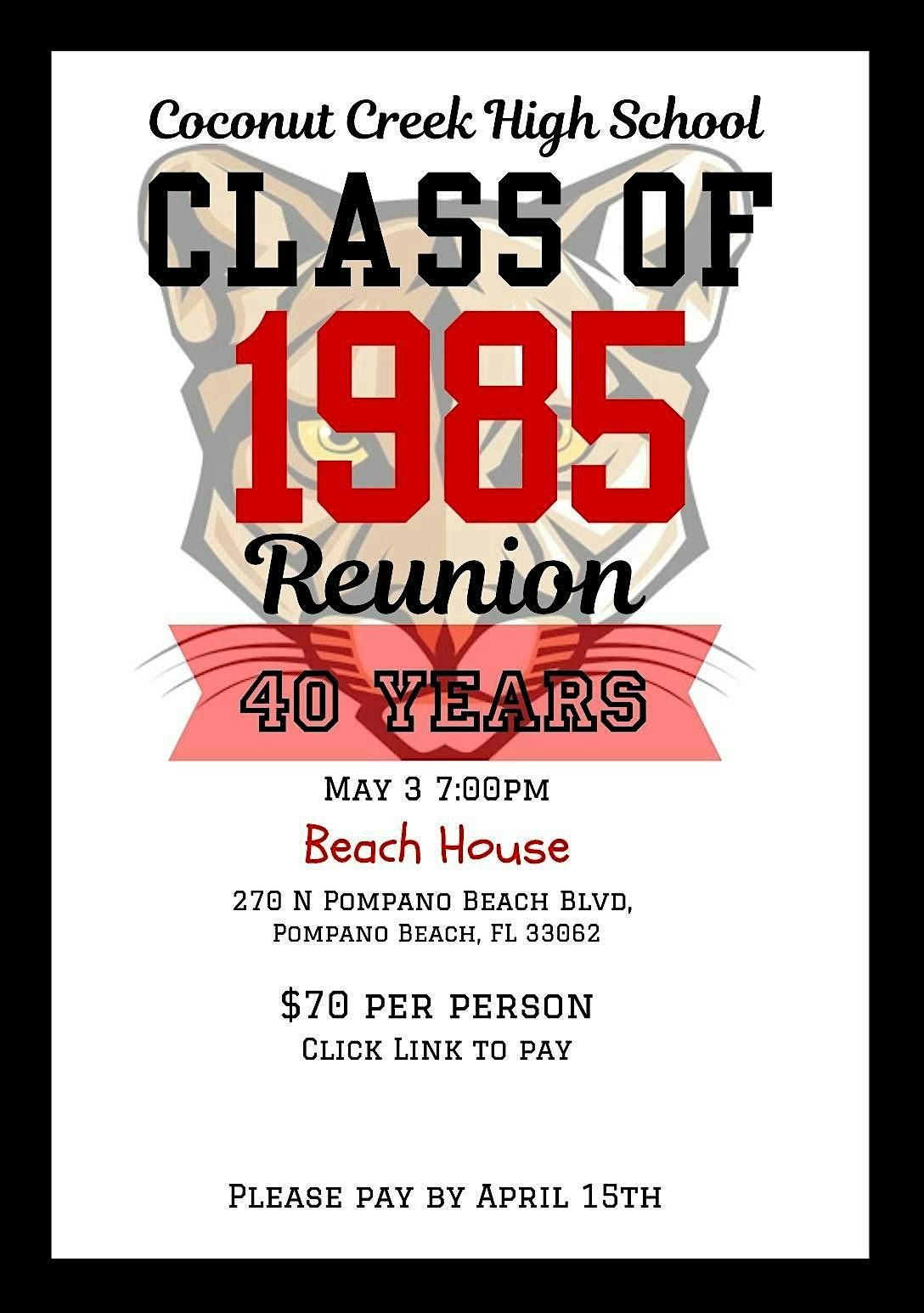 Coconut Creek High School Class of 1985 Class Reunion