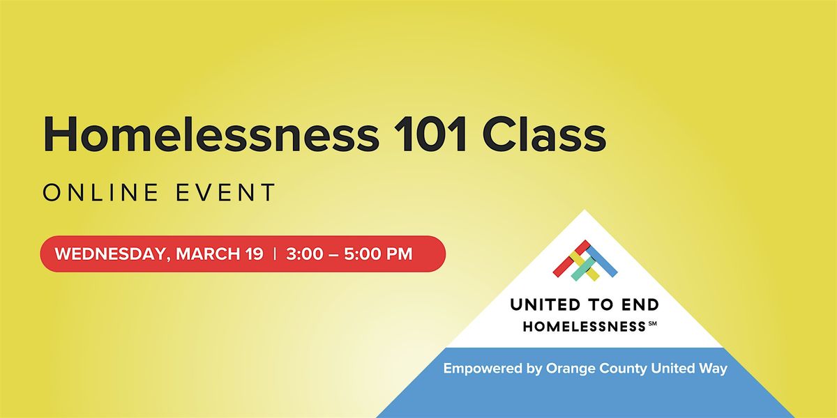 Homelessness 101 Class