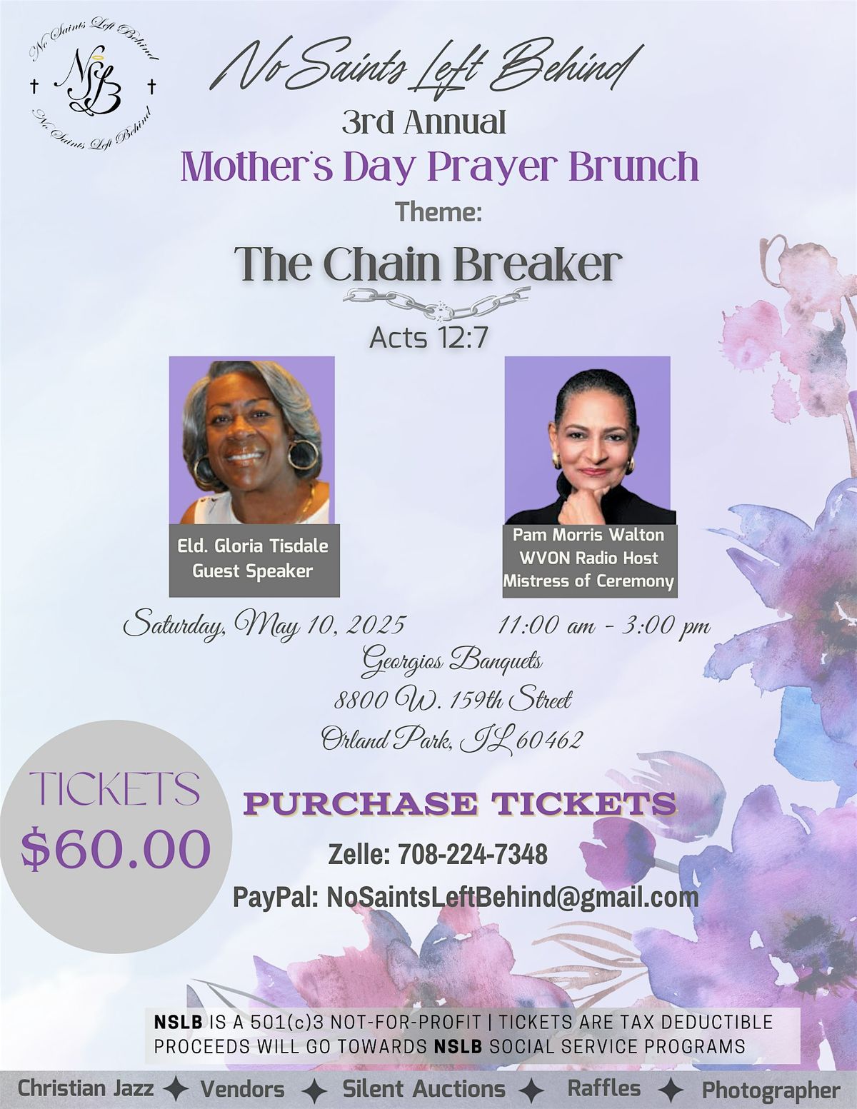 No Saints Left Behind Mother\u2019s Day Prayer Brunch