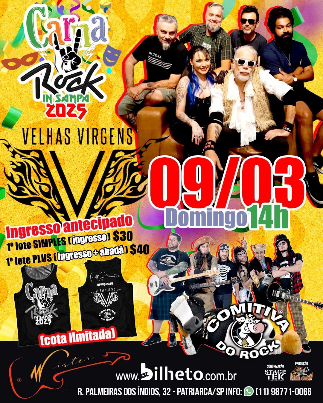 CARNAROCK VELHAS VIRGENS & COMITIVA DO ROCK