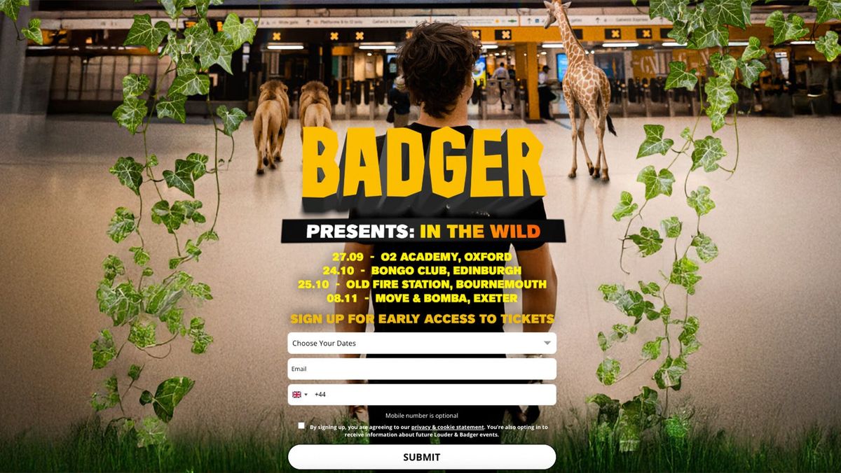 Badger Presents: In The Wild | Move &amp; Bomba Exeter | 08.11.25