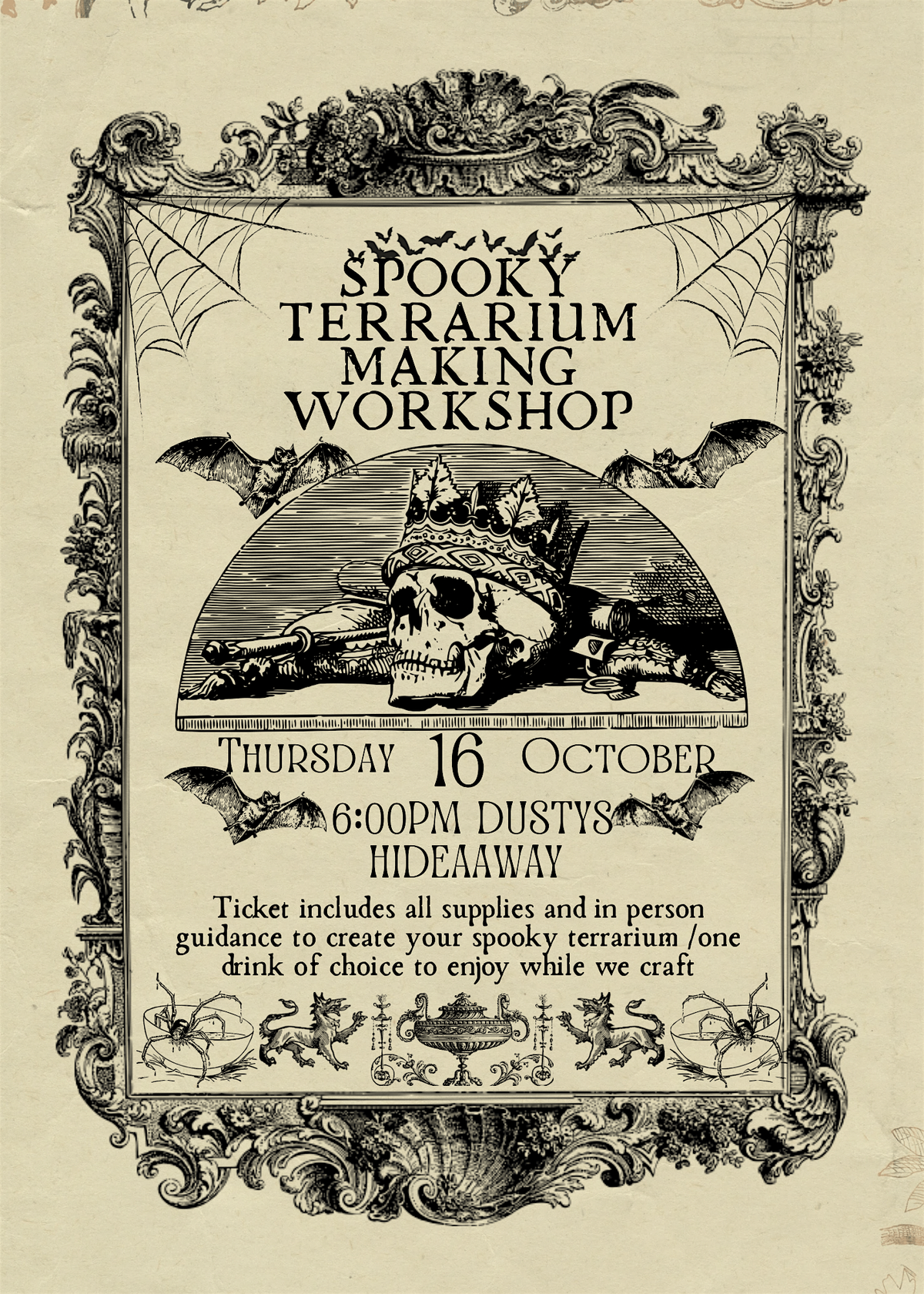 Haunted terrarium workshop