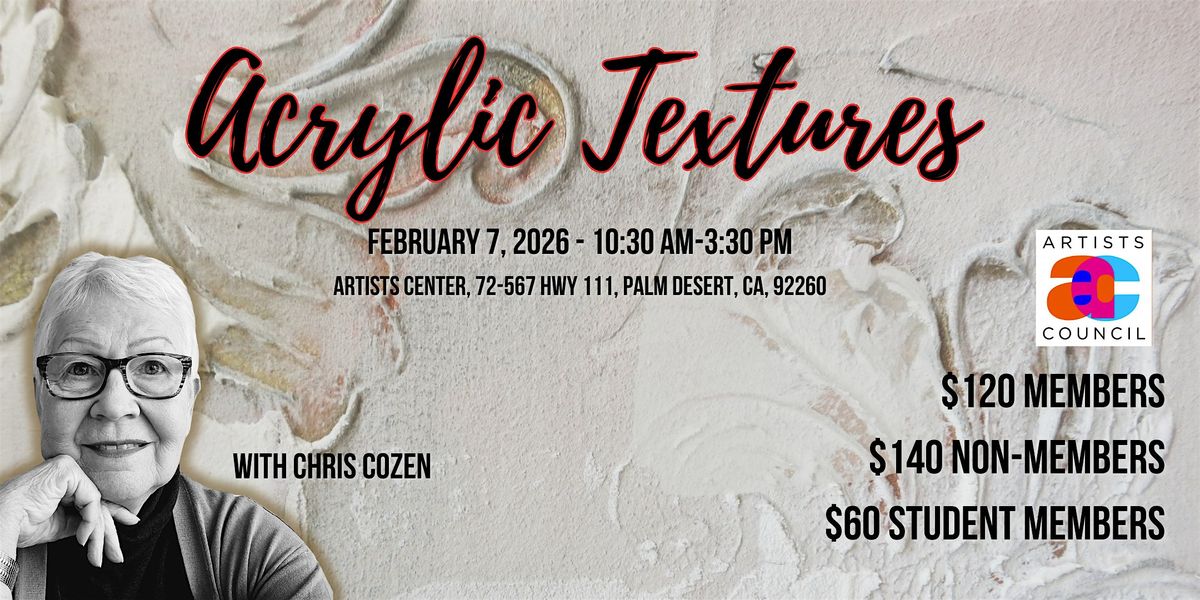 Acrylic Textures with Chris Cozen