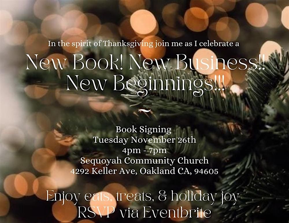 New Book! New Business!! New Beginnings!!!